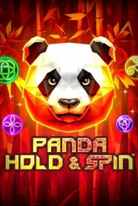 panda hold and spin slot logo